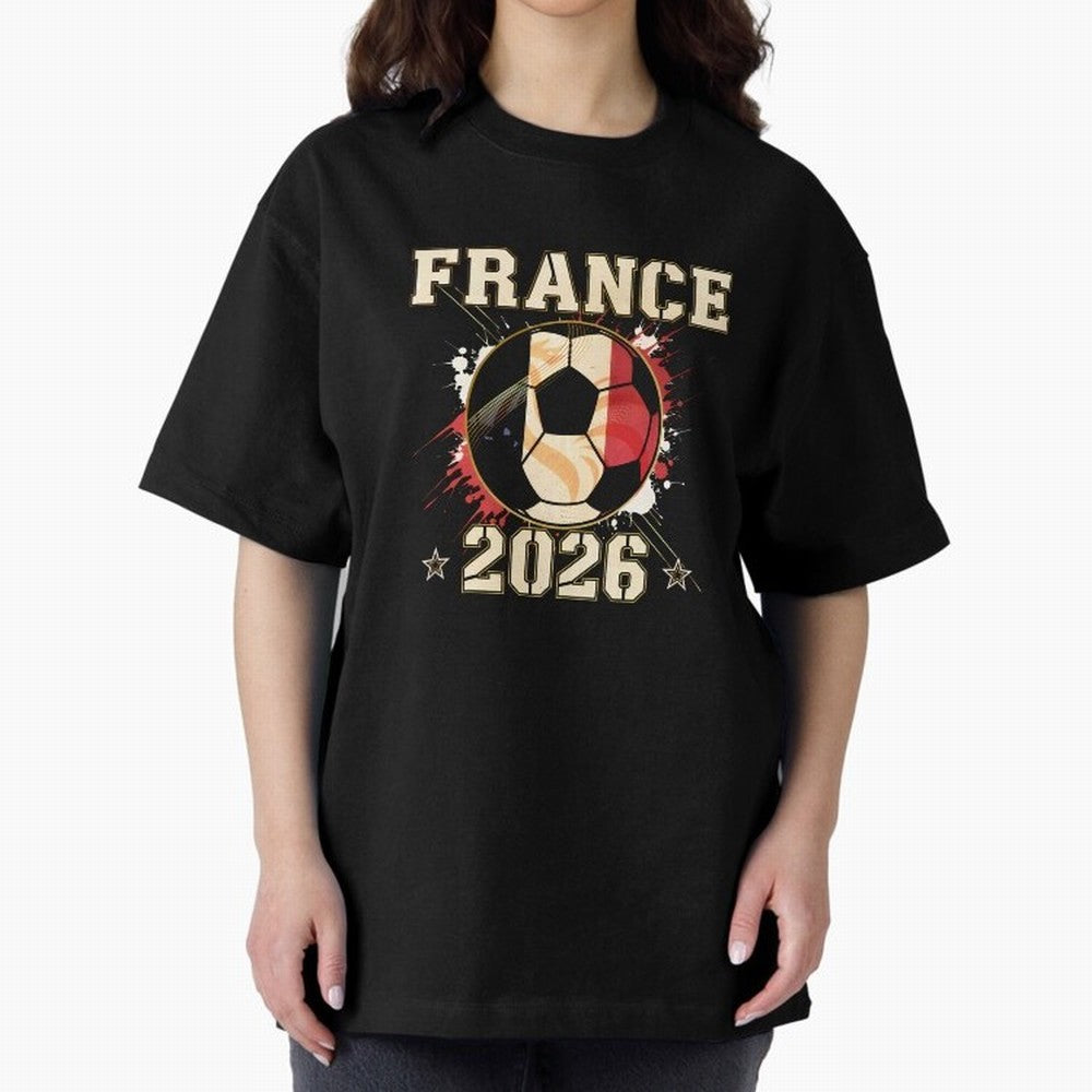 Front Print France Soccer World Cup 2026 - French Fan Gift T-Shirt_84561762 Classic T-Shirt Relive Legendary Nights from FIFA World Cup 2026 for Fans of Cristiano Ronaldo and Brazil, Portugal and Argentina, Bringing Sports Nostalgia, International