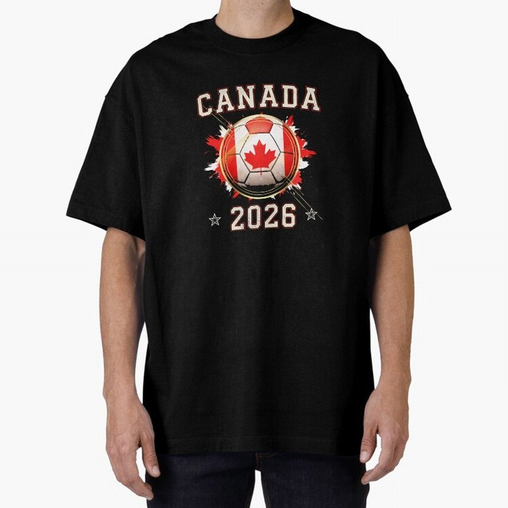 Front Print Canada Soccer World Cup 2026 - Canadian Fan Gift T-Shirt_84561562 Classic T-Shirt Mark the FIFA World Cup 2026 USA Canada Mexico Journey through Mbappe Highlights, Portugal Pride, Stadium Chants, National Pride, Trophy Dreams and