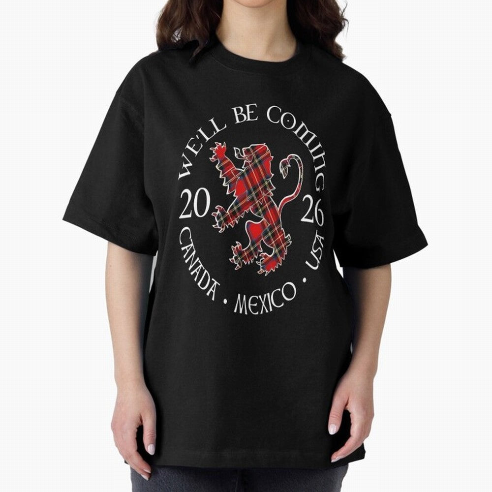 We'll be Coming Scotland Football Tee Scottish World Cup Classic T-Shirt Bring Champion Energy into FIFA World Cup 2026 for Fans of CR7 and Spain and Netherlands, Bringing Retro Football Energy, Iconic Rivalries, Trophy Chase Drama and Stadium