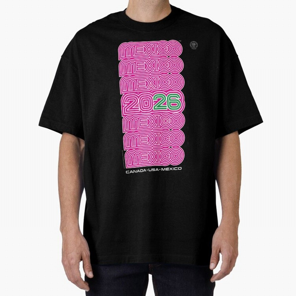 Mexico Retro Soccer 26 ¨C Canada USA Mexico 26¨C Bold Vintage Typography Oversized T-Shirt Unlock the FIFA World Cup 2026 Group Stage Journey through Mbappe and Neymar Highlights, Brazil Pride, Stadium Chants, National Pride, Trophy Dreams and