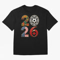 United 2026 Soccer Fan - North America Host Countries Oversized T-Shirt Celebrate Classic Football Spirit in the FIFA World Cup 2026 USA Canada Mexico Journey through Cristiano Ronaldo Highlights, France and Portugal Pride, Game Day Rituals,