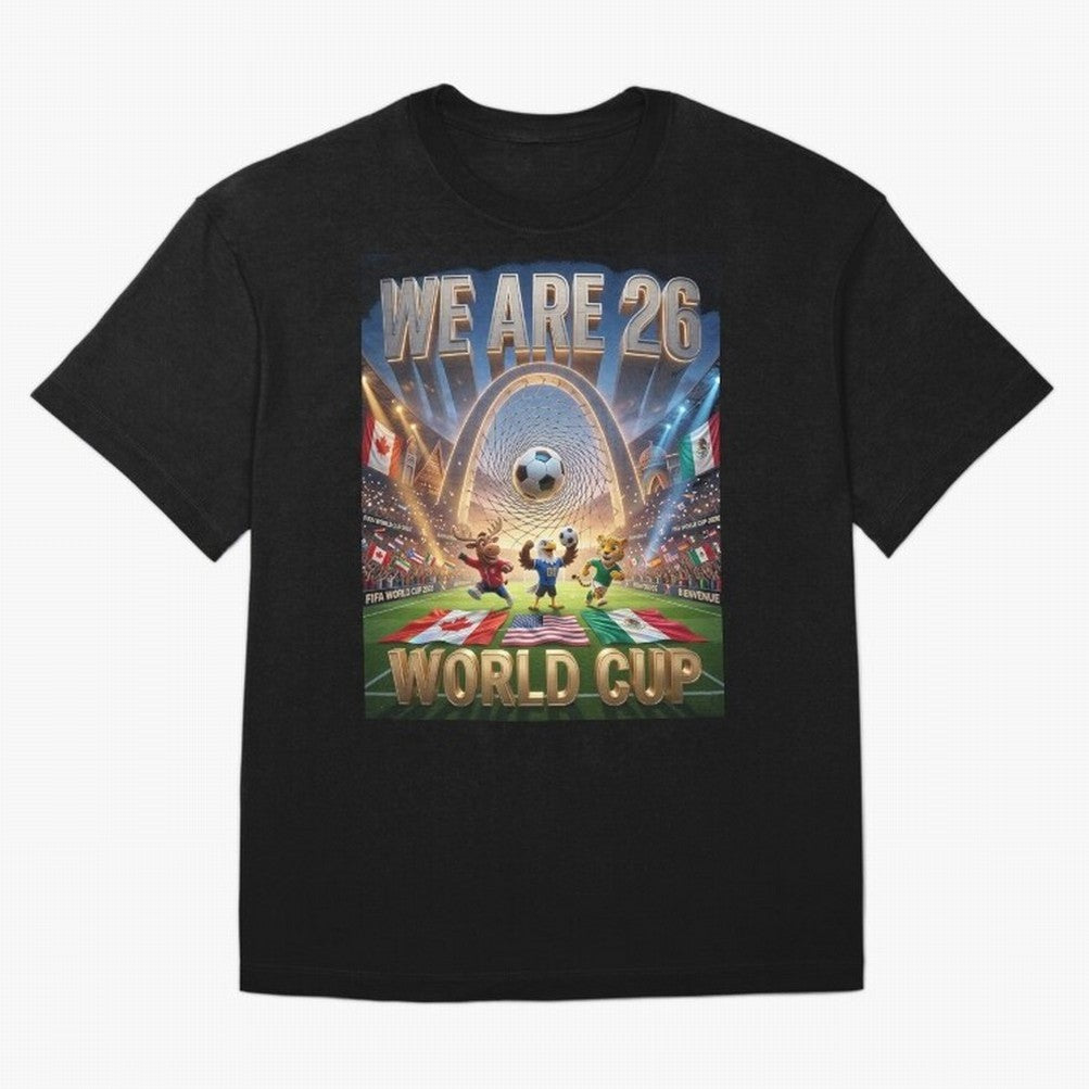 World cup 2026 Oversized T-Shirt Capture Stadium Memories from Match Day Hype around FIFA World Cup 2026 Group Stage, Messi, CR7 and Mbappe, Germany, Global Supporter Spirit, Legendary Goals, National Colors and Tournament Celebration; Great for