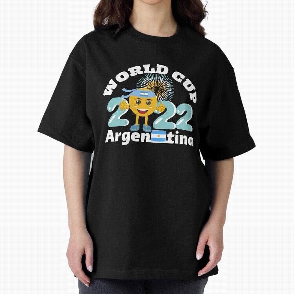 Football World Cup 2022 Winner. Argentina 2022. Oversized T-Shirt Back the Journey through Match Day Hype around FIFA World Cup 2026 USA Canada Mexico, Messi and Cristiano Ronaldo, Netherlands, Sports Nostalgia, International Competition, Famous