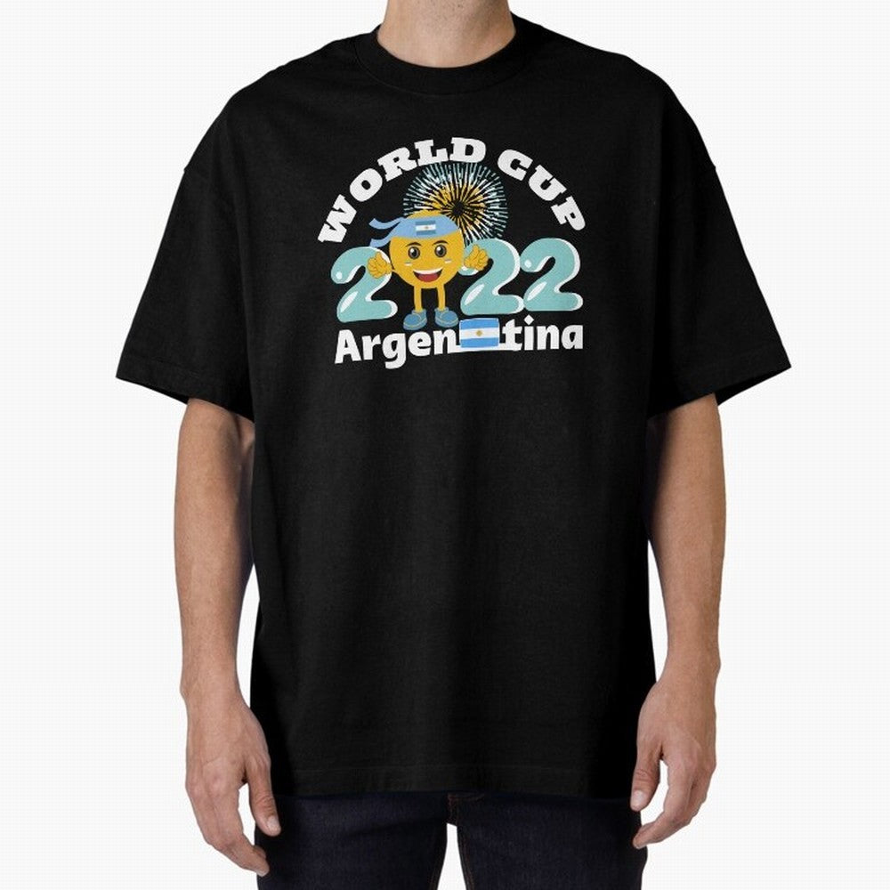 Football World Cup 2022 Winner. Argentina 2022. Oversized T-Shirt Back the Journey through Match Day Hype around FIFA World Cup 2026 USA Canada Mexico, Messi and Cristiano Ronaldo, Netherlands, Sports Nostalgia, International Competition, Famous