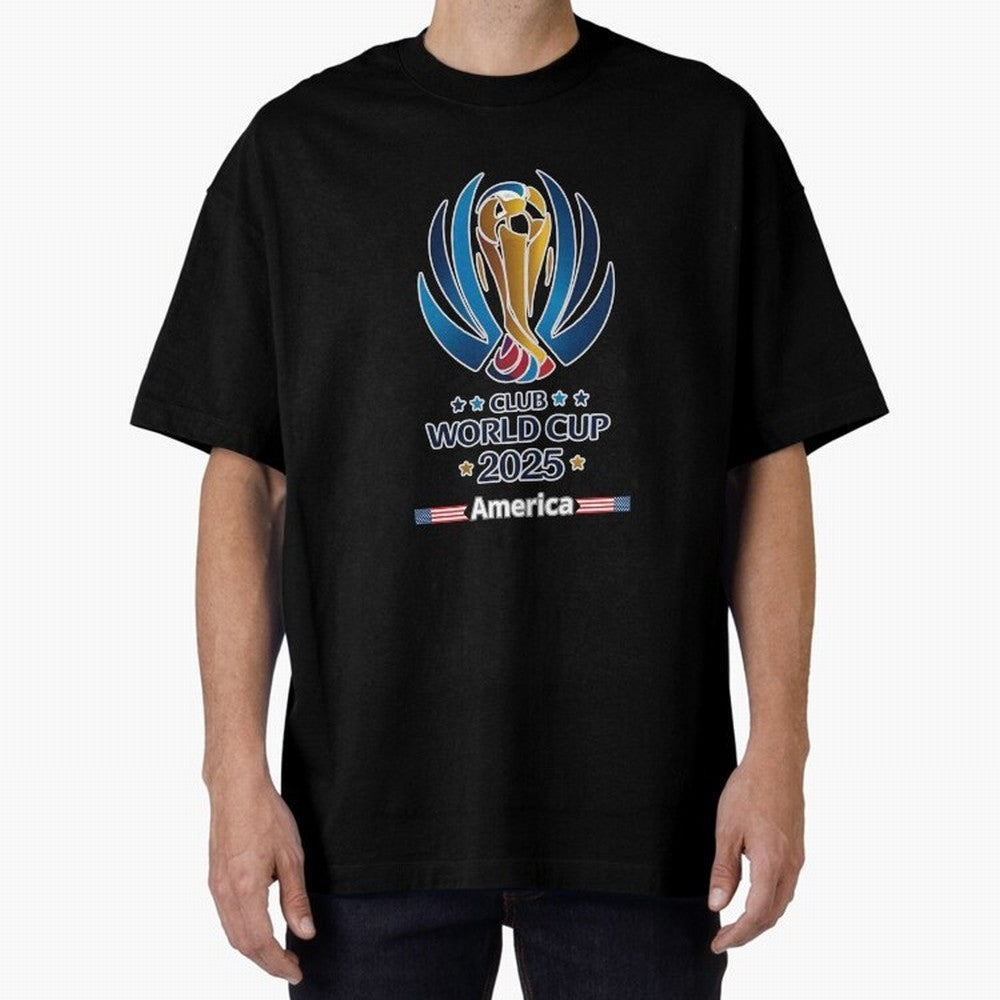 Club World Cup Oversized T-Shirt Bring Global Tournament Vibes to FIFA World Cup 2026 Group Stage Highlighting Cristiano Ronaldo, Portugal, Spain and Germany Energy, Football Passion, Legendary Performances, Festival Vibes and Supporter Community;