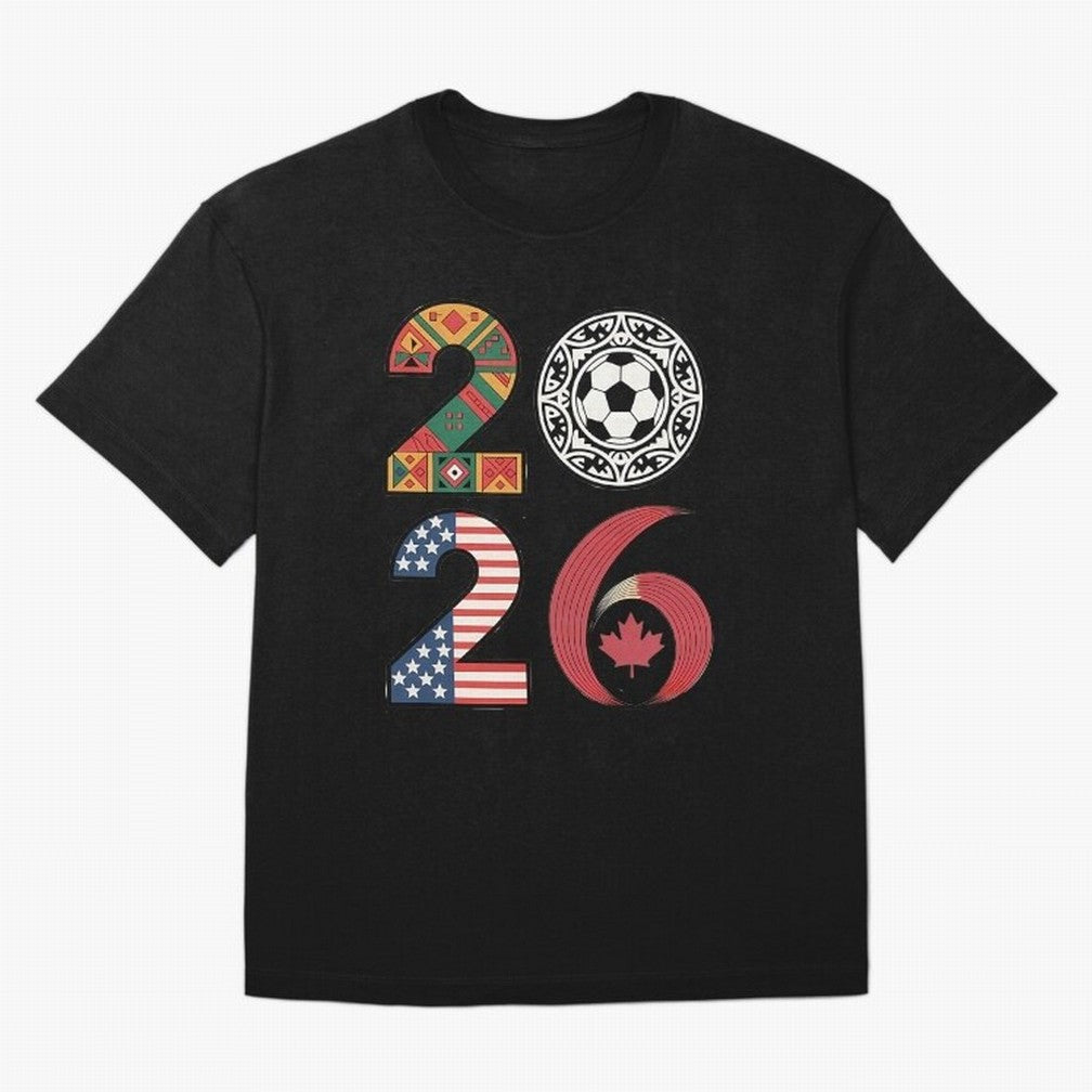 2026 Football Countries Design Usa Canada Mexico Inspired Oversized T-Shirt Celebrate Classic Football Spirit in FIFA World Cup 2026 for Fans of CR7 and England and Germany, Bringing Stadium Memories, Football Loyalty, International Chants and