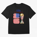 World Cup 2026, IMG 020, USA 001 Oversized T-Shirt Join FIFA World Cup 2026 USA Canada Mexico for Fans of CR7 and Argentina, France and Brazil, Bringing Stadium Memories, Football Loyalty, International Chants and Championship Tradition; Perfect