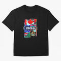 Glitched United 2026 - North America Tournament Emblem Oversized T-Shirt Feel the Trophy Chase of the FIFA World Cup 2026 Journey through Haaland Highlights, Brazil Pride, Football Passion, Legendary Performances, Festival Vibes and Supporter