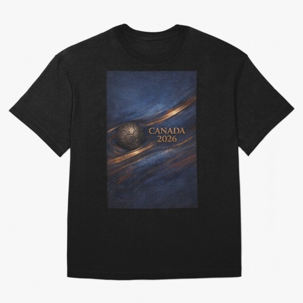 Canada 2026 Soccer Inspired Design Oversized T-Shirt Show Your Stadium Side during Match Day Hype around FIFA World Cup 2026 Group Stage, Neymar, Brazil, Global Supporter Spirit, Legendary Goals, National Colors and Tournament Celebration; Great
