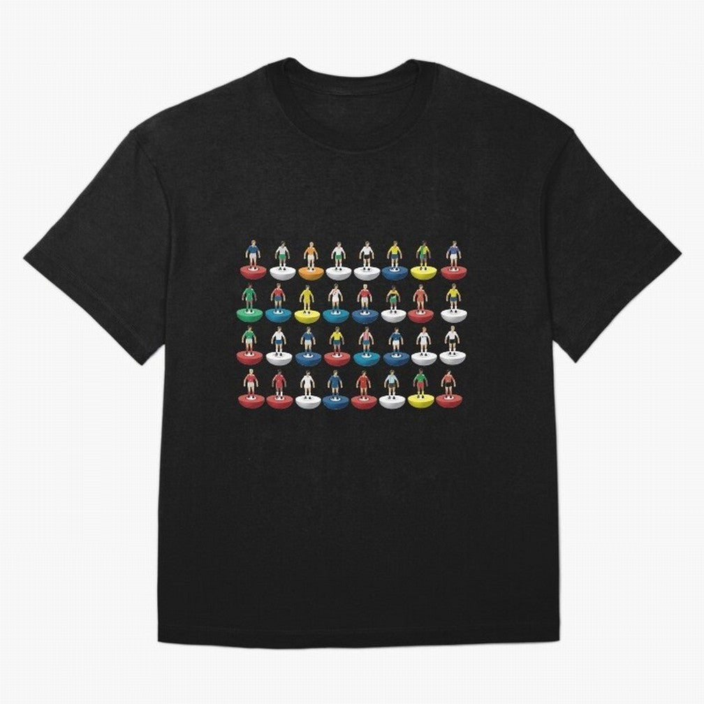 World Subbuteo players Oversized T-Shirt Refresh the FIFA World Cup 2026 Group Stage Journey through Messi, CR7 and Mbappe Highlights, Argentina Pride, Football Festival Excitement, Trophy Ambitions, Country Rivalries and Star Player Buzz; Perfect