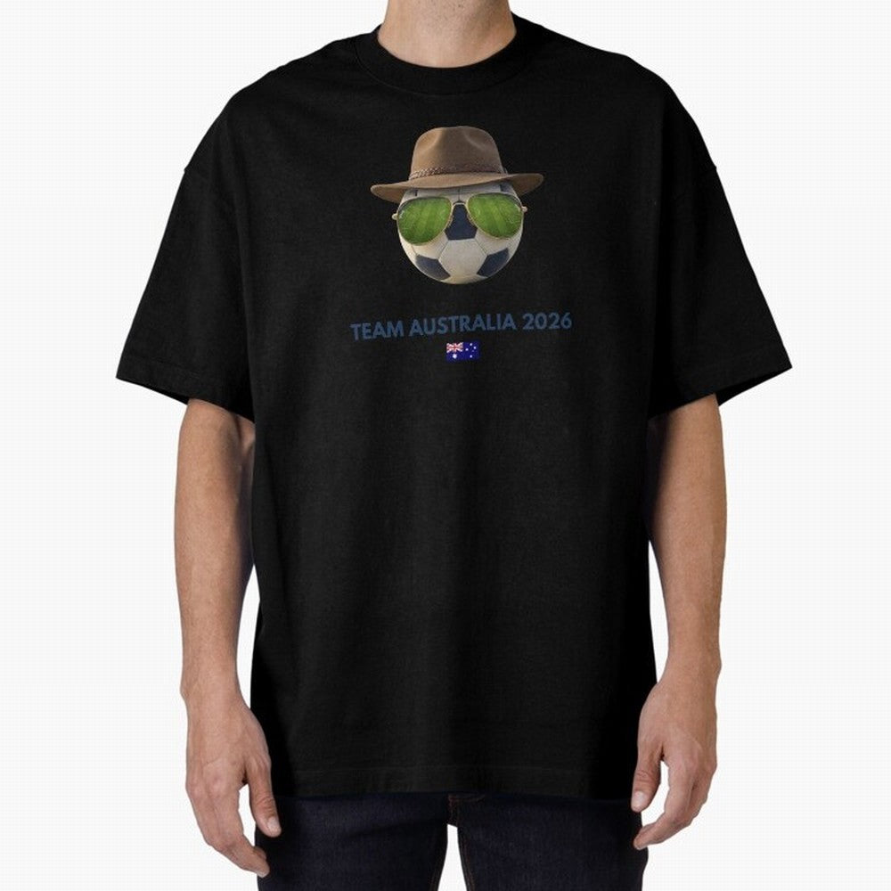 Soccer Fan Gear: Team Australia 2026 Oversized T-Shirt Bring Trophy Dreams to FIFA World Cup 2026 Featuring Haaland and Mbappe, Netherlands Energy, Goal Celebration Energy, Supporter Heritage, Football Icons and Worldwide Tournament Joy; Made for