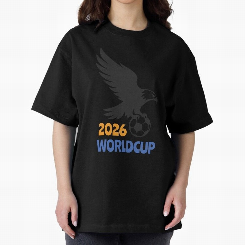 world cup 2026 Oversized T-Shirt Bring Stadium Energy to FIFA World Cup 2026 Spirit, Highlighting Argentina and Brazil, Mbappe, Champion Mindset, Group Stage Buzz, Knockout Tension and Passionate Fan Culture; Perfect for Supporters Who Want Bold