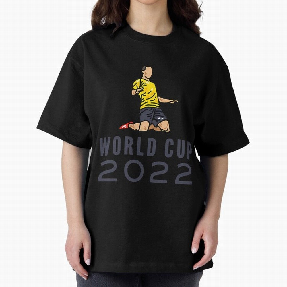 World Cup 2022 Oversized T-Shirt Carry the FIFA World Cup 2026 Journey through Messi, CR7 and Mbappe Highlights, Netherlands Pride, Champion Mindset, Group Stage Buzz, Knockout Tension and Passionate Fan Culture; Great for Watch Parties, Sports