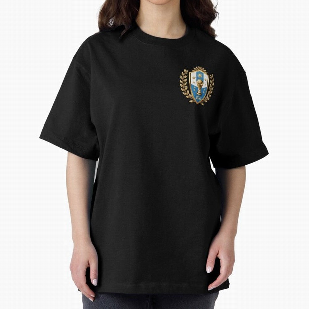 Argentina World Cup 2026 Oversized T-Shirt Make the Season About FIFA World Cup 2026 USA Canada Mexico Spirit, with France, Haaland and Mbappe, Vintage Soccer Flavor, Modern Football Stars, National Flags and Final Night Emotion; Great for
