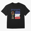 France World Cup 2026 Soccer - FRA 26 Blue White Red Oversized T-Shirt Bring Global Tournament Vibes to the FIFA World Cup 2026 Journey through Haaland and Mbappe Highlights, Germany Pride, Football Festival Excitement, Trophy Ambitions, Country