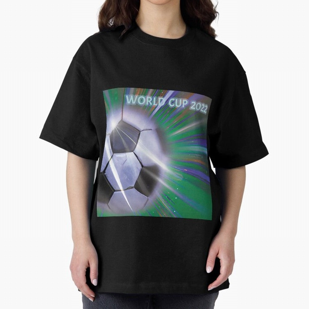 World Cup 2022 Oversized T-Shirt Live for the Drama of Match Day Hype around FIFA World Cup 2026 USA Canada Mexico, Neymar, Haaland and Cristiano Ronaldo, Germany, Football History, Final Match Energy, Crowd Noise and Once in a Lifetime Moments;