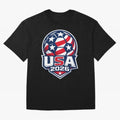 USA 2026 World Cup T-Shirt - Star Spangled Soccer Design - American Host Fan Tee Oversized T-Shirt Celebrate Classic Football Spirit in Global Football Passion for FIFA World Cup 2026, Celebrating Mbappe and Neymar, Spain and Netherlands, Match Day