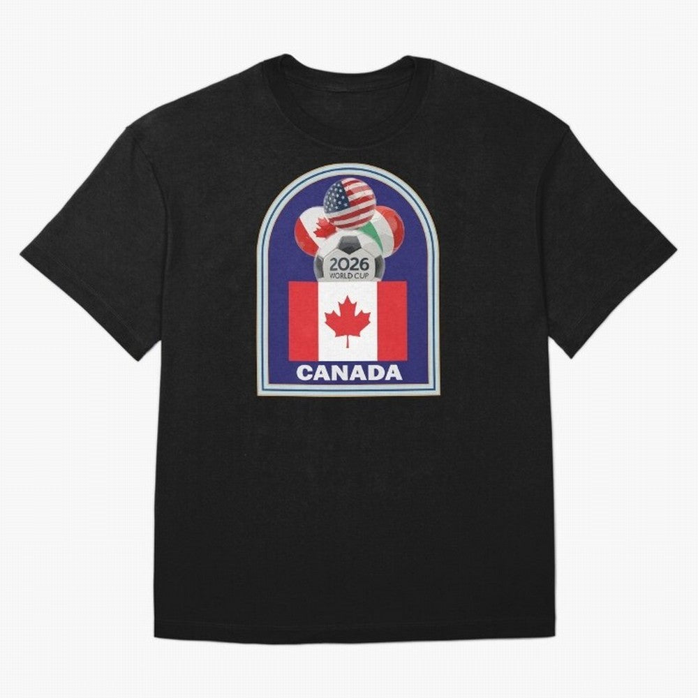 Canada 2026 Soccer T-shirt Oversized T-Shirt Bring a Vintage Feel to Global Football Passion for FIFA World Cup 2026, Centered on Messi, CR7 and Mbappe, Netherlands, Soccer Culture, Superstar Moments, National Team Dreams and Competitive Fire;