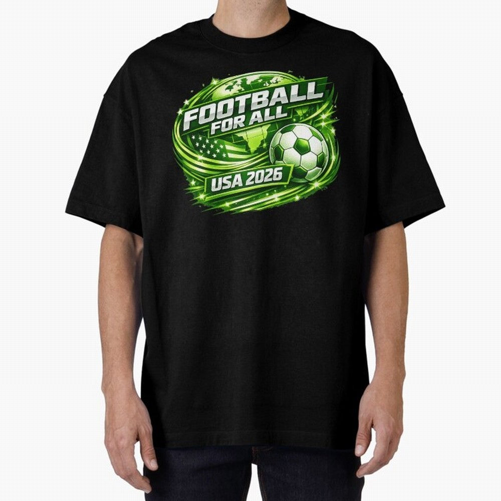 World Cup 2026 Oversized T-Shirt Celebrate the Stars of the FIFA World Cup 2026 Group Stage Journey through Mbappe and Neymar Highlights, Argentina, France and Brazil Pride, Tournament Hype, Historic Matchups, Family Viewing Parties and Global