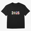North American Soccer Spirit Team 2026 T-Shirt_82770209 Oversized T-Shirt Join the Countdown to FIFA World Cup 2026 for Fans of Haaland and Mbappe and Spain and Netherlands, Bringing Champion Mindset, Group Stage Buzz, Knockout Tension and