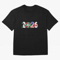 North American Soccer Spirit Team 2026 T-Shirt_82770209 Oversized T-Shirt Elevate Global Football Passion for FIFA World Cup 2026 USA Canada Mexico, Connected to Messi, Neymar and Mbappe, Brazil, Stadium Chants, National Pride, Trophy Dreams and