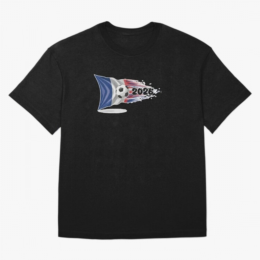 France Soccer 2026 Fan Tee: Bleu-Blanc-Rouge Flag Football Design | Perfect Gift for World Cup Fans! Oversized T-Shirt Honor Football Greatness during FIFA World Cup 2026 USA Canada Mexico for Fans of Haaland and England, Bringing Stadium Chants,