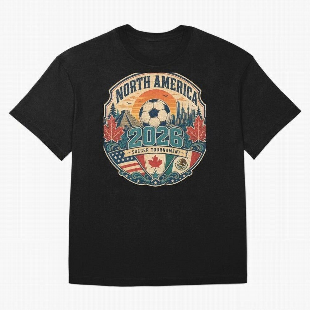 USA Canada Mexico Soccer Cup Oversized T-Shirt Relive Legendary Nights from FIFA World Cup 2026 Spirit, Celebrating Netherlands, Messi, Classic Soccer Heritage, Championship Pressure, Fan Loyalty and International Pride; Made for Collectors Who