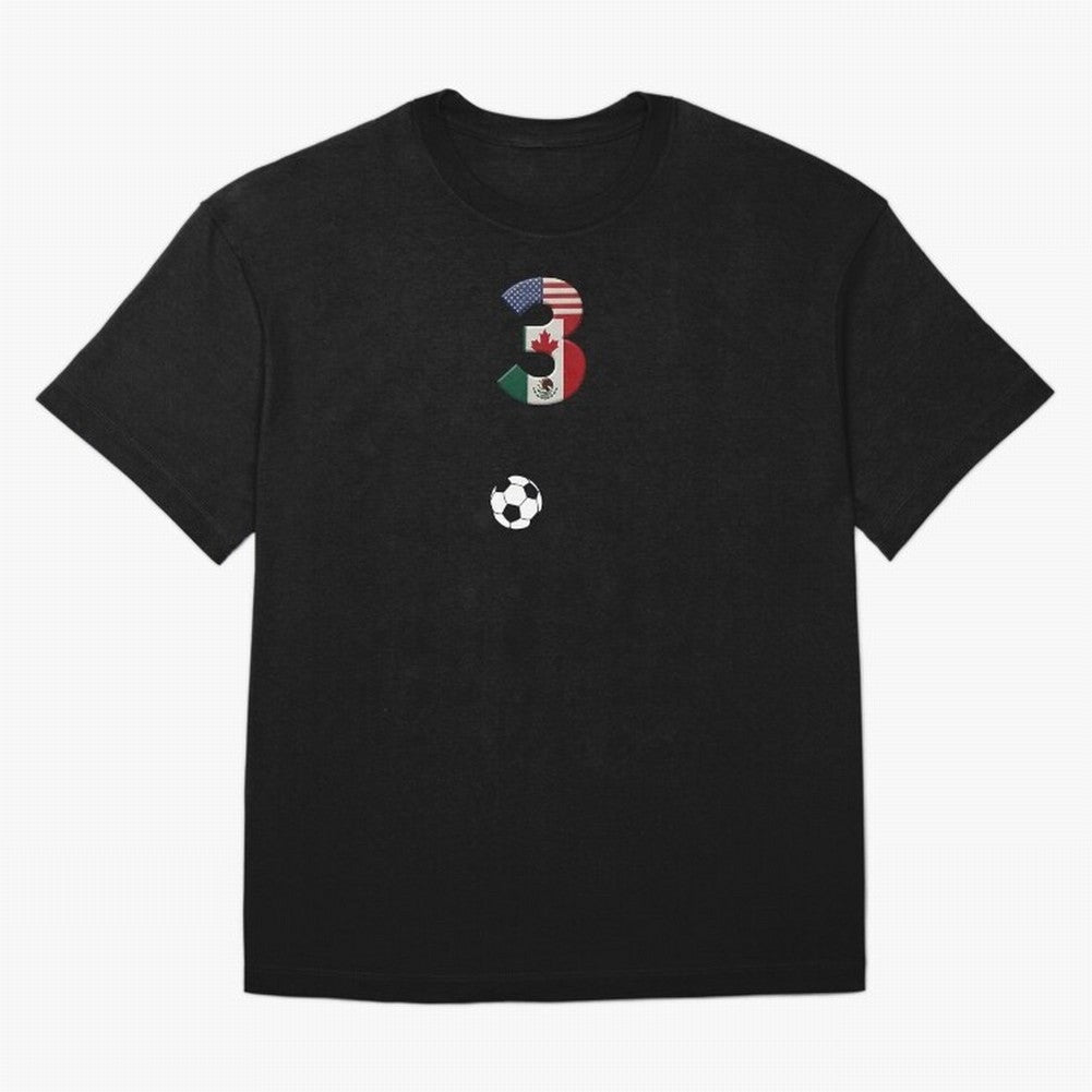 World Cup 2026 Host Nations Oversized T-Shirt Spotlight Match Day Hype around FIFA World Cup 2026 Group Stage, Haaland, Brazil, Sports Nostalgia, International Competition, Famous Players and Unforgettable Victories; Great for Watch Parties, Sports