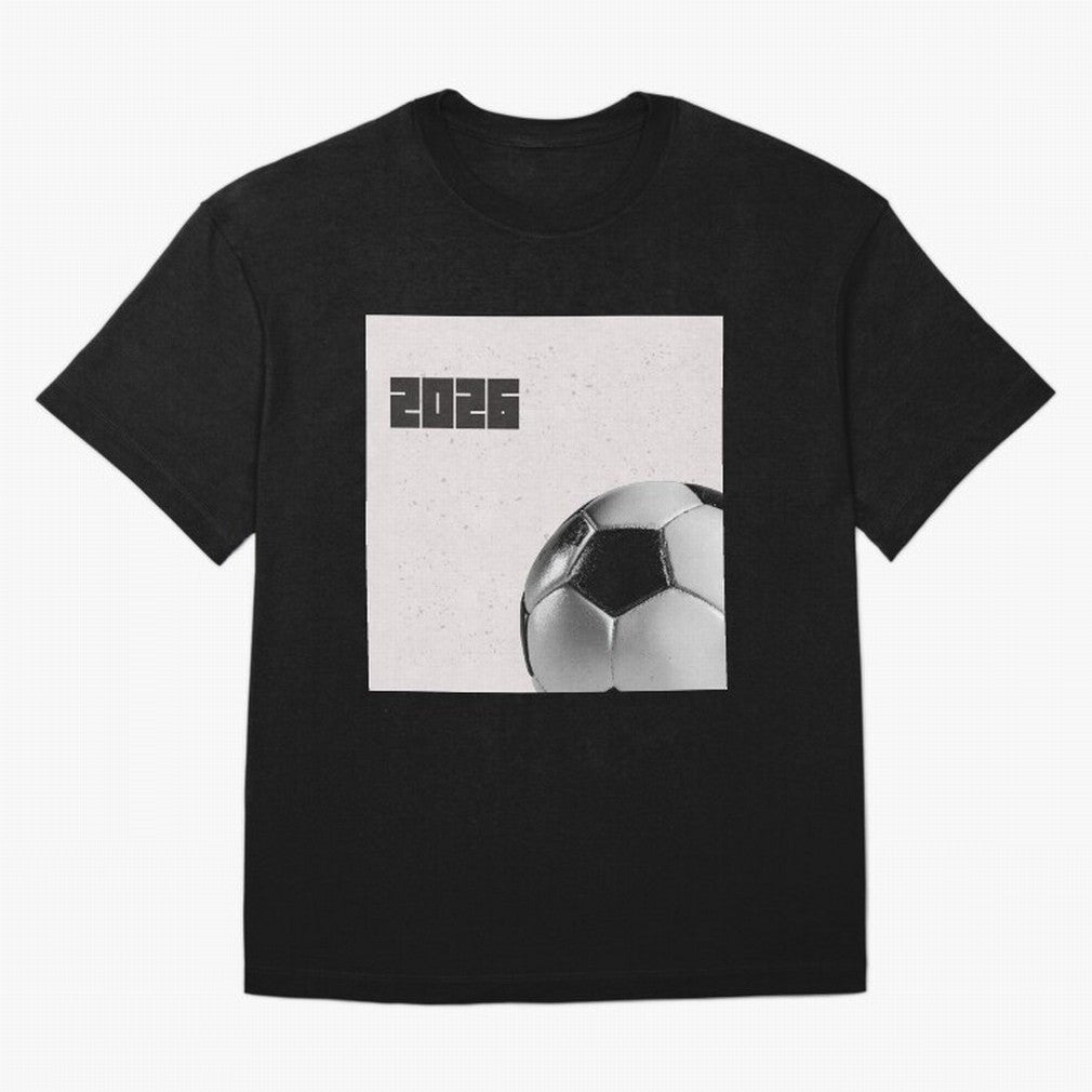 2026 world cup soccer ball football fan design Oversized T-Shirt Support the Legends of FIFA World Cup 2026 Group Stage Filled with Haaland, Portugal, Spain and Germany Energy, Champion Mindset, Group Stage Buzz, Knockout Tension and Passionate Fan