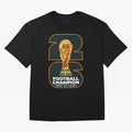 2026 Soccer Tournament Graphic - Football Champion Art Oversized T-Shirt Celebrate Football Dreams Across FIFA World Cup 2026 Group Stage Spirit, Connected to Argentina, France and Brazil, CR7, Football Festival Excitement, Trophy Ambitions,