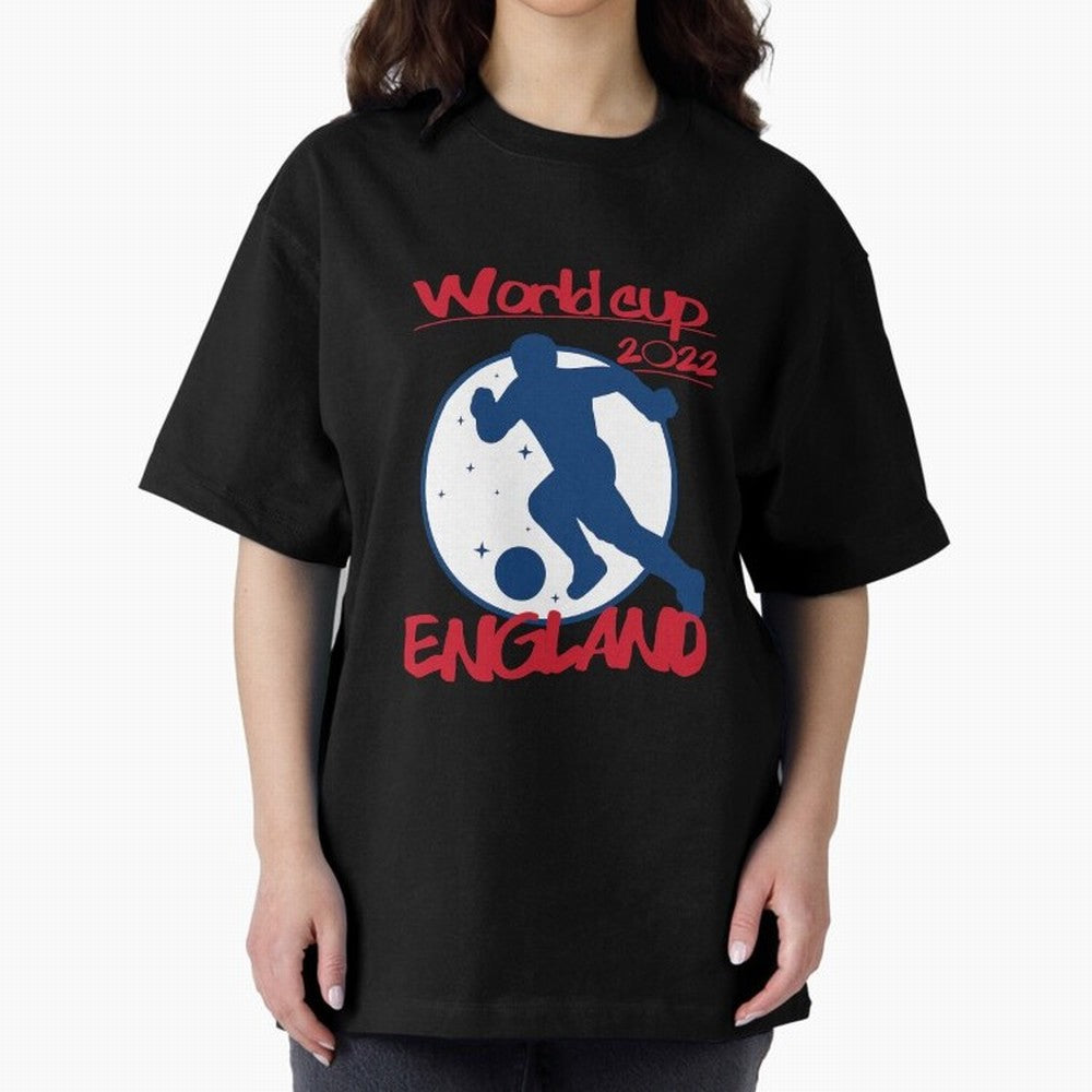 England World Cup 2022 Oversized T-Shirt Keep Football History Alive during Match Day Hype around FIFA World Cup 2026, Cristiano Ronaldo, Brazil, Supporter Pride, Iconic Celebrations, Legendary Names and Global Match Day Energy; Perfect for People