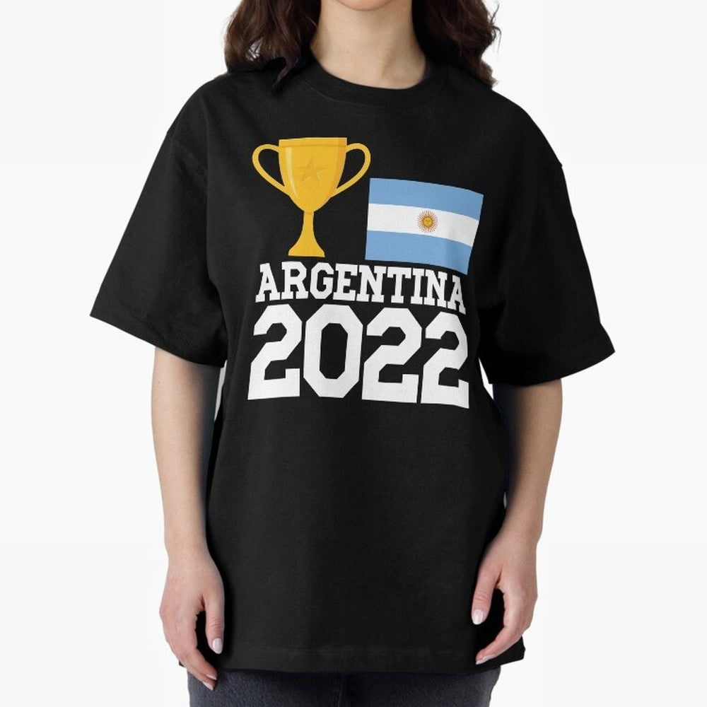 Argentina World Cup Soccer Football 2022, Argentina Soccer Jersey Argentinian Football, Argentina, Argentinian, Qatar World Cup 2022 Oversized T-Shirt Celebrate Every Goal in FIFA World Cup 2026 Spirit, Made for Germany, Haaland and Mbappe, Classic
