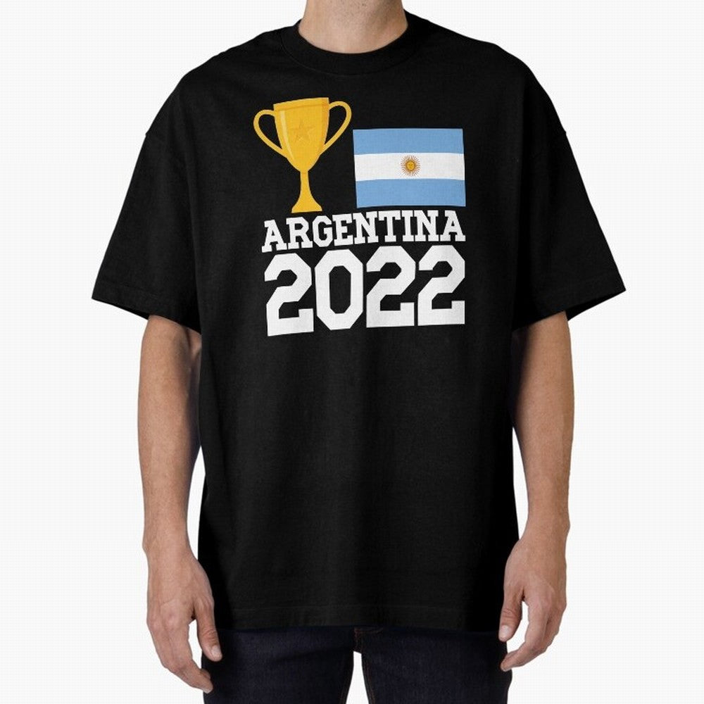 Argentina World Cup Soccer Football 2022, Argentina Soccer Jersey Argentinian Football, Argentina, Argentinian, Qatar World Cup 2022 Oversized T-Shirt Celebrate Every Goal in FIFA World Cup 2026 Spirit, Made for Germany, Haaland and Mbappe, Classic