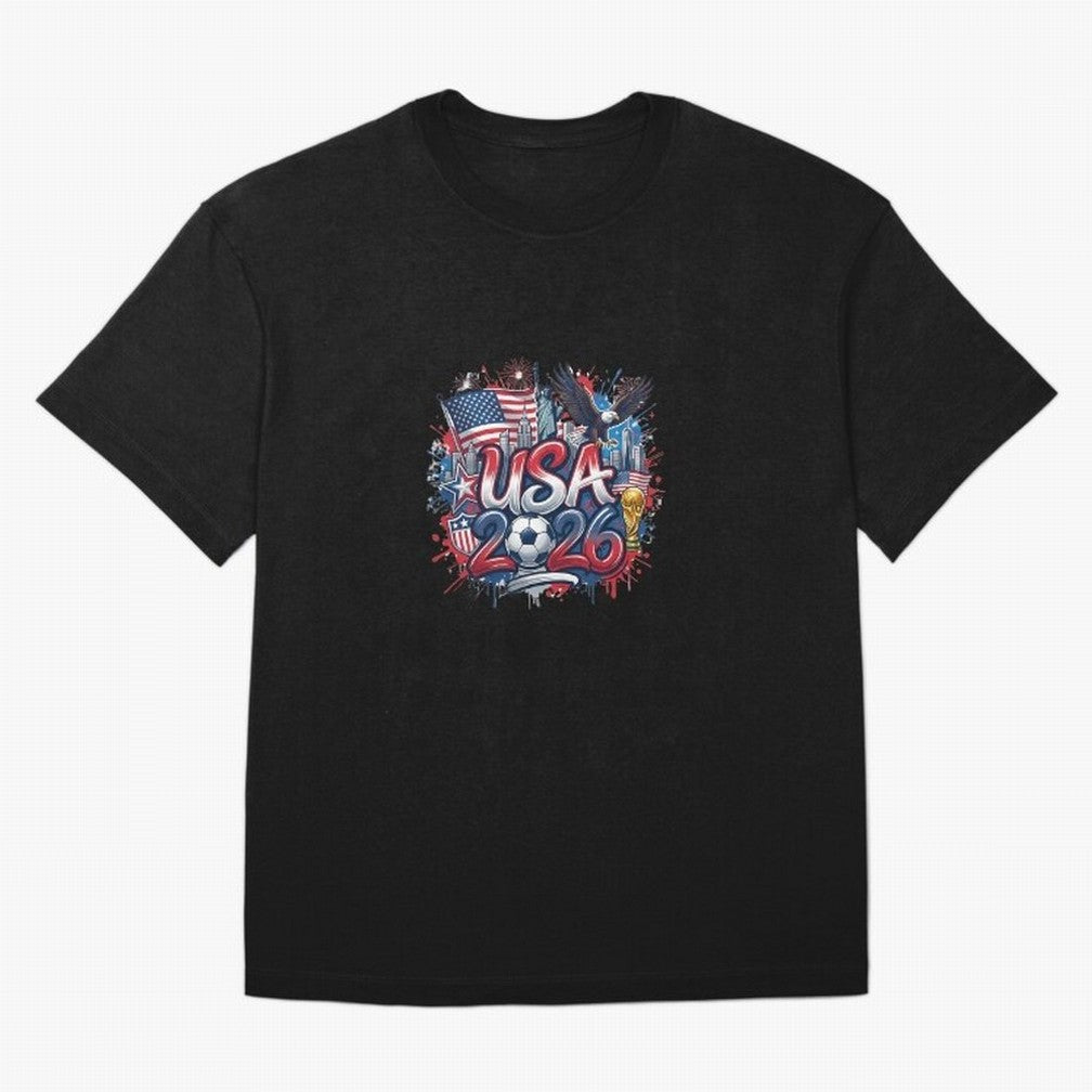 Usa World Cup 2026 Football Legacy Oversized T-Shirt Bring Champion Energy into the FIFA World Cup 2026 Journey through Messi Highlights, England and Germany Pride, Retro Football Energy, Iconic Rivalries, Trophy Chase Drama and Stadium Atmosphere;