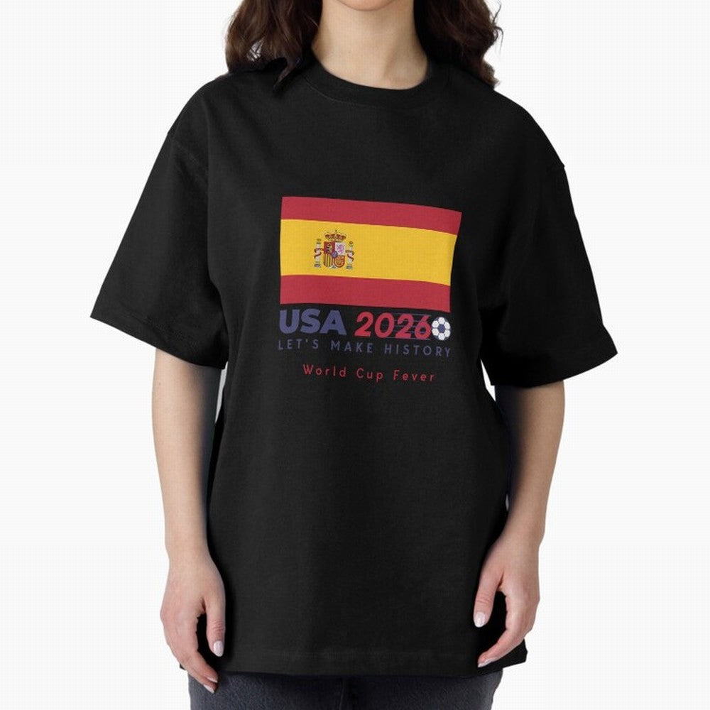 Usa 2026 World Cup Americas Football. Oversized T-Shirt Relive Legendary Nights from FIFA World Cup 2026 Spirit, Celebrating France and Portugal, CR7, Tournament Hype, Historic Matchups, Family Viewing Parties and Global Sports Pride; Great for