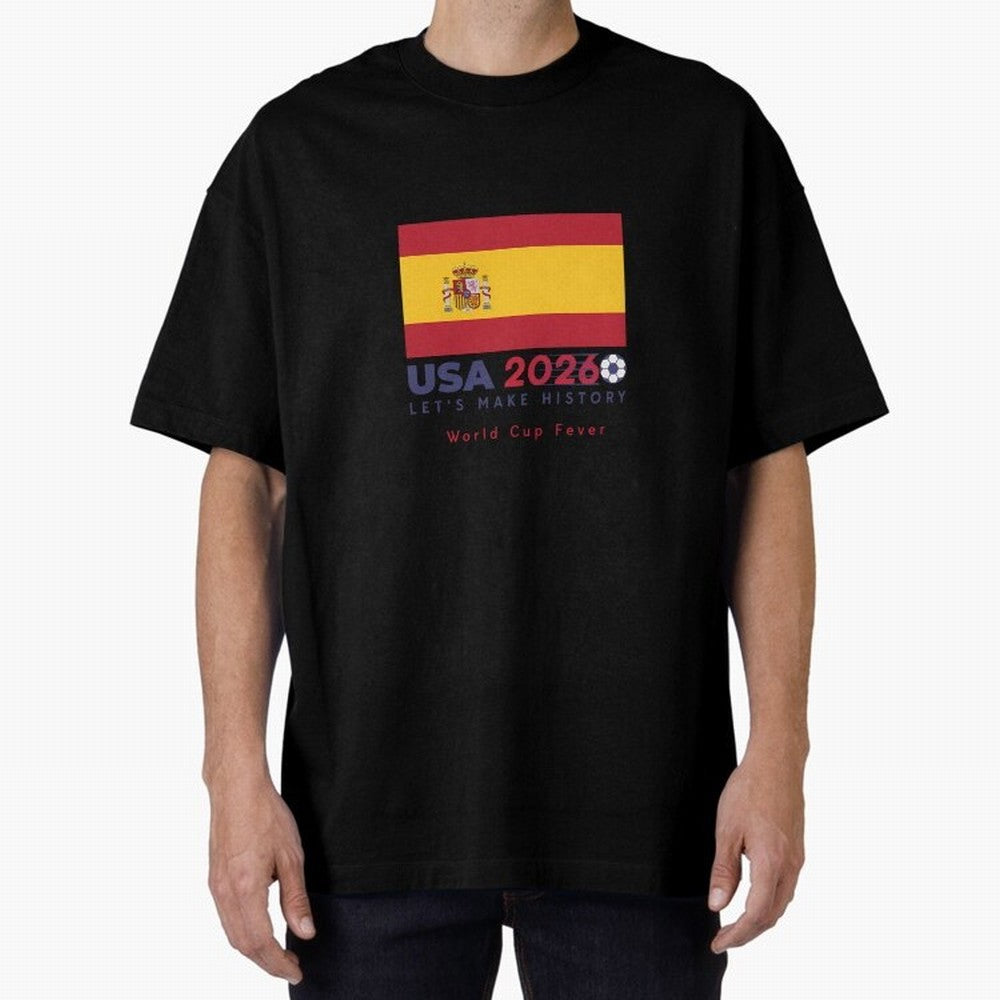 Usa 2026 World Cup Americas Football. Oversized T-Shirt Relive Legendary Nights from FIFA World Cup 2026 Spirit, Celebrating France and Portugal, CR7, Tournament Hype, Historic Matchups, Family Viewing Parties and Global Sports Pride; Great for