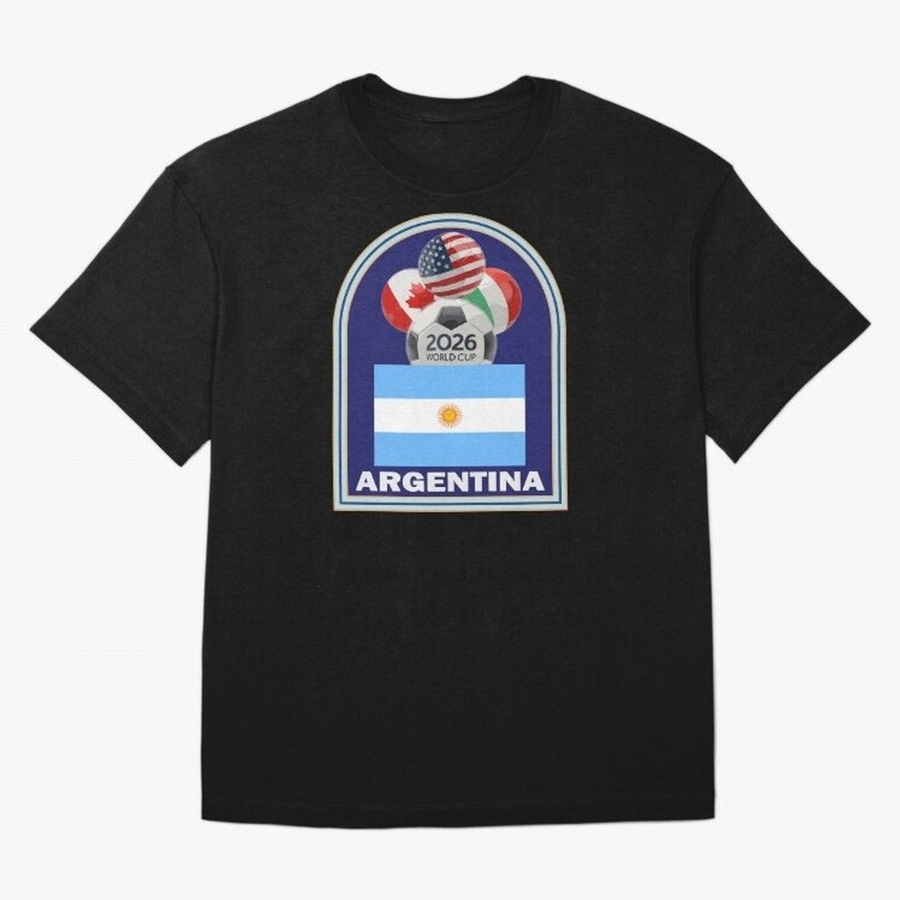 Argentina 2026 Soccer T-shirt Oversized T-Shirt Keep Football History Alive during Match Day Hype around FIFA World Cup 2026 Group Stage, Neymar, Brazil, Portugal and Argentina, Football Festival Excitement, Trophy Ambitions, Country Rivalries and