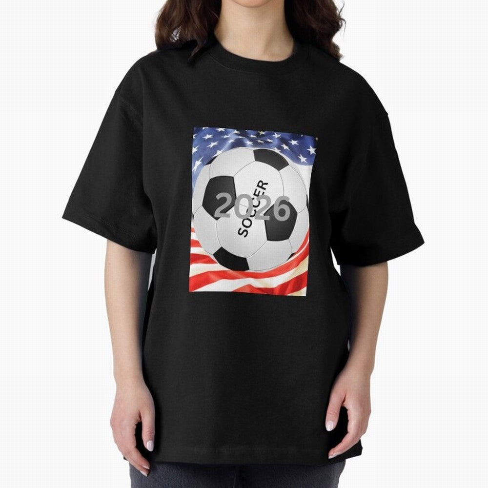 THIS IS SOCCER 2026 Oversized T-Shirt Join Supporters Worldwide for FIFA World Cup 2026 Group Stage with Haaland, Brazil Energy, Goal Celebration Energy, Supporter Heritage, Football Icons and Worldwide Tournament Joy; Ideal for Football Dads,