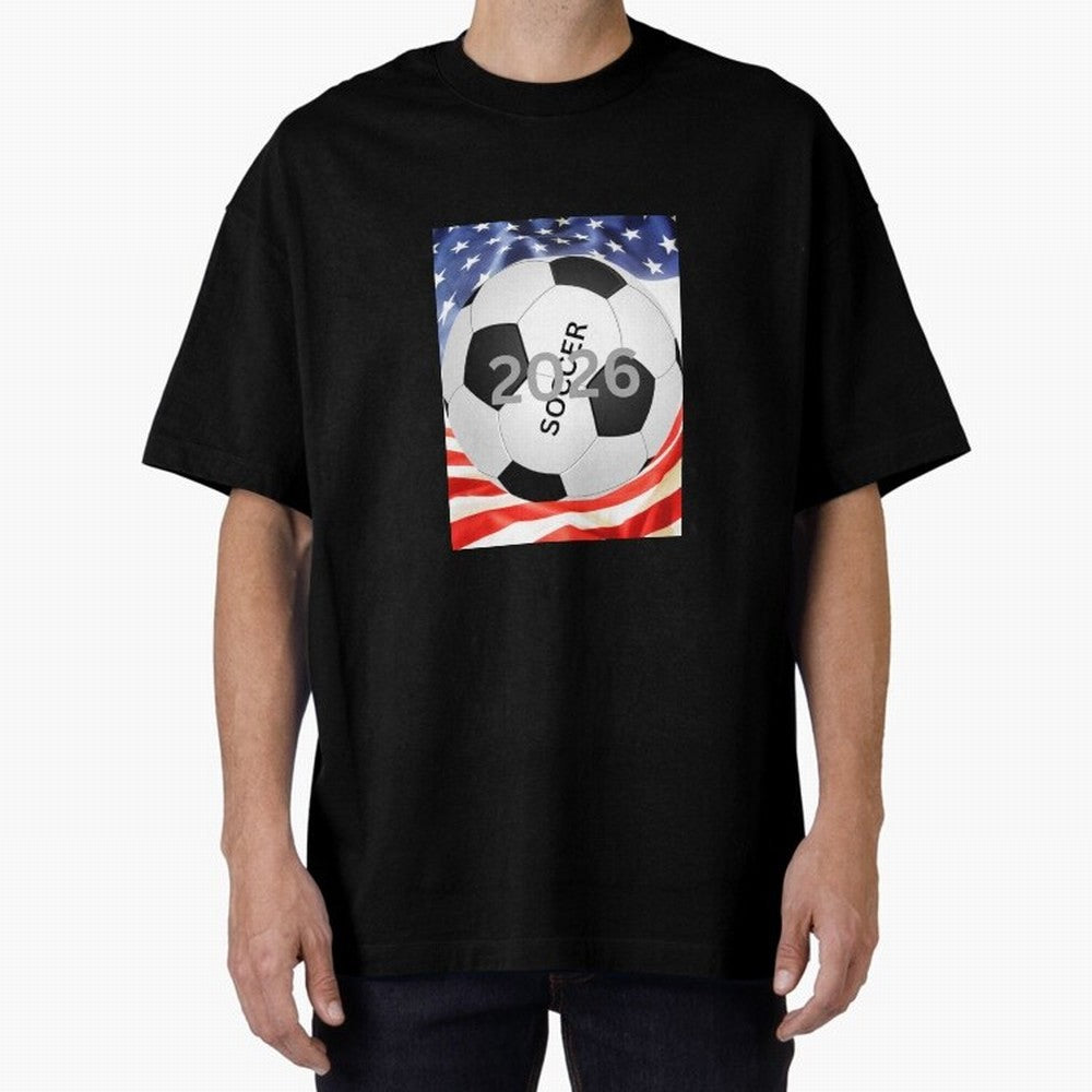 THIS IS SOCCER 2026 Oversized T-Shirt Join Supporters Worldwide for FIFA World Cup 2026 Group Stage with Haaland, Brazil Energy, Goal Celebration Energy, Supporter Heritage, Football Icons and Worldwide Tournament Joy; Ideal for Football Dads,
