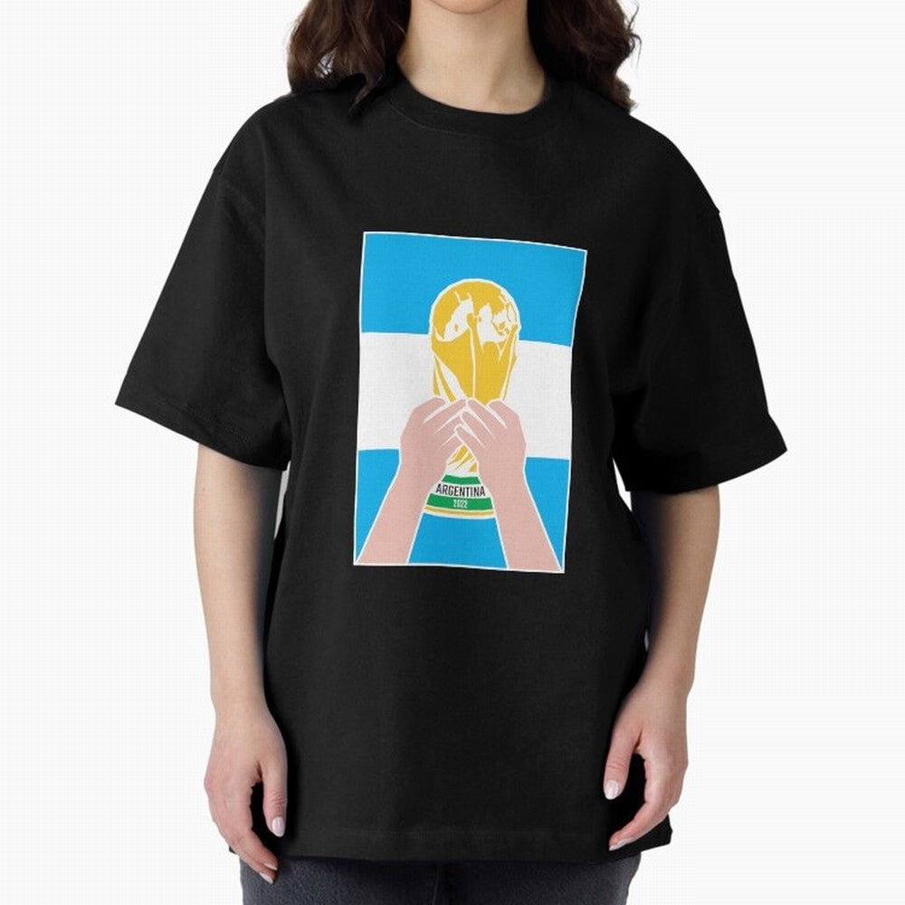Champion Argentina 2022 Oversized T-Shirt Bring World Football Passion into the FIFA World Cup 2026 Group Stage Journey through Neymar, Haaland and Cristiano Ronaldo Highlights, Portugal Pride, Game Day Rituals, Football Legends, Country Pride and