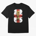 England Football World Cup 2026 - Three Lions Gold Trophy Edition Oversized T-Shirt Support Iconic Players in the FIFA World Cup 2026 Group Stage Journey through Neymar, Haaland and Cristiano Ronaldo Highlights, Netherlands Pride, Global Supporter