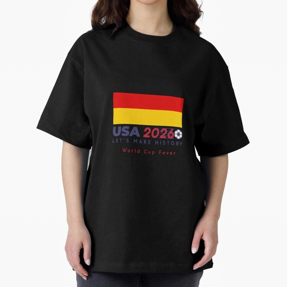 Usa 2026 World Cup Fever Americas Football. Oversized T-Shirt Build the FIFA World Cup 2026 Group Stage Journey through Neymar, Haaland and Cristiano Ronaldo Highlights, England Pride, Goal Celebration Energy, Supporter Heritage, Football Icons and