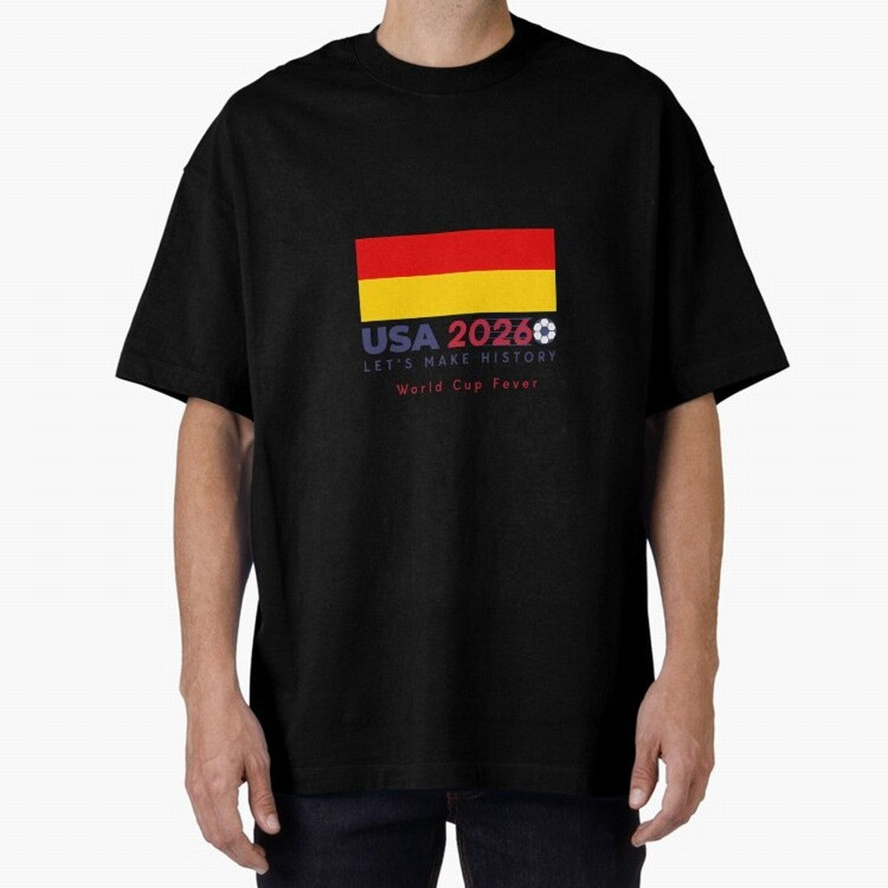 Usa 2026 World Cup Fever Americas Football. Oversized T-Shirt Build the FIFA World Cup 2026 Group Stage Journey through Neymar, Haaland and Cristiano Ronaldo Highlights, England Pride, Goal Celebration Energy, Supporter Heritage, Football Icons and