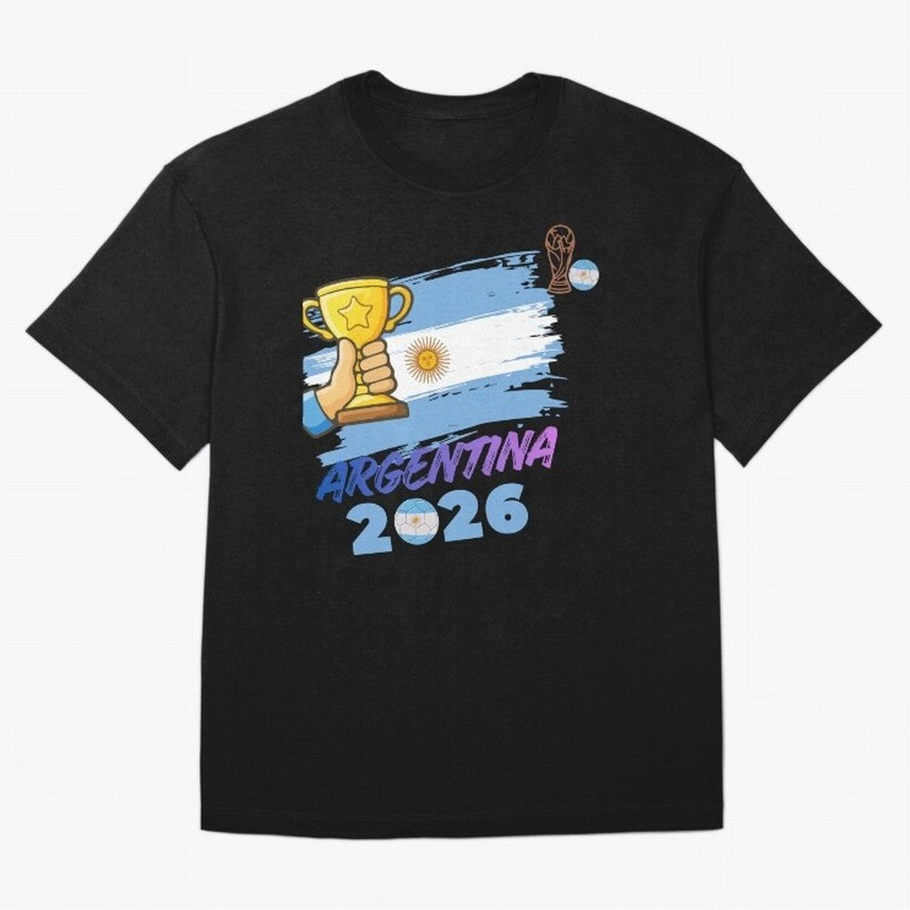 Argentina world cup design Oversized T-Shirt Bring International Match Energy to FIFA World Cup 2026 Group Stage Driven by Messi and Cristiano Ronaldo, Spain and Netherlands Energy, Championship Spirit, Famous Goals, Roaring Crowds and