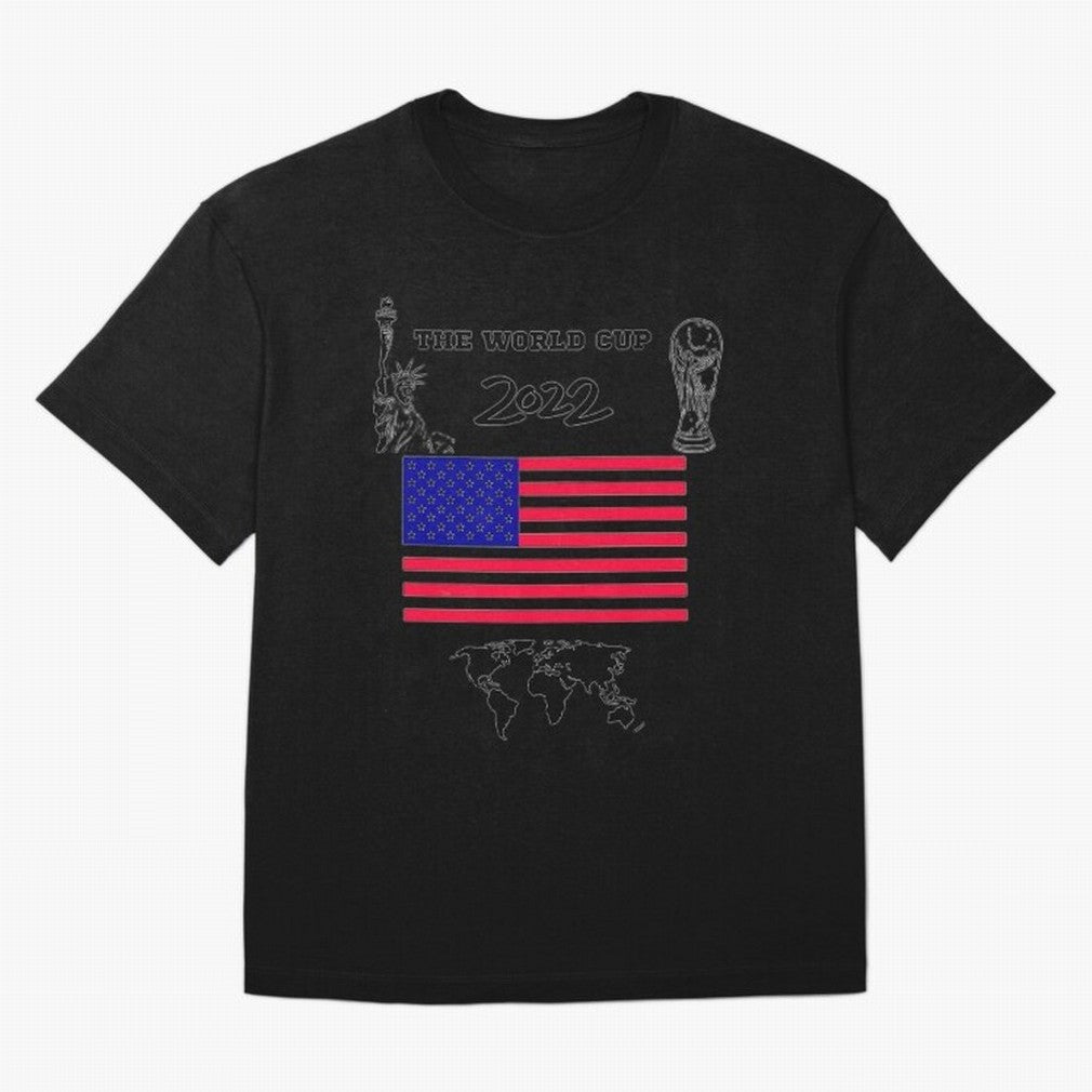 T-shirt for World cup, USA Oversized T-Shirt Make the Season About Global Football Passion for FIFA World Cup 2026, Filled with Messi and Cristiano Ronaldo, Argentina, France and Brazil, Football Festival Excitement, Trophy Ambitions, Country