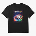 North America Soccer 2026 Shirt, Soccer 26 USA Canada Mexico Fan Tee, United 2026 Soccer Graphic - Bold Oversized T-Shirt Celebrate the FIFA World Cup 2026 Journey through Cristiano Ronaldo, Haaland and CR7 Highlights, Brazil Pride, Retro Football