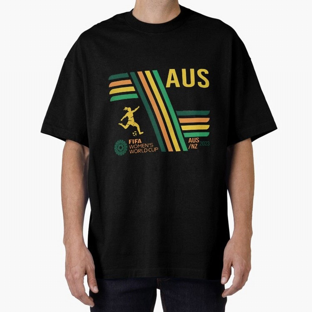 Australia Women's World Cup Oversized T-Shirt Cheer through Every Moment of FIFA World Cup 2026 Group Stage Filled with Mbappe, England and Germany Energy, Football Passion, Legendary Performances, Festival Vibes and Supporter Community; Ideal for