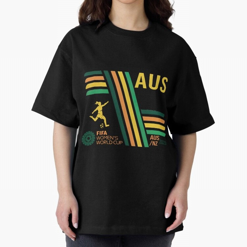 Australia Women's World Cup Oversized T-Shirt Cheer through Every Moment of FIFA World Cup 2026 Group Stage Filled with Mbappe, England and Germany Energy, Football Passion, Legendary Performances, Festival Vibes and Supporter Community; Ideal for