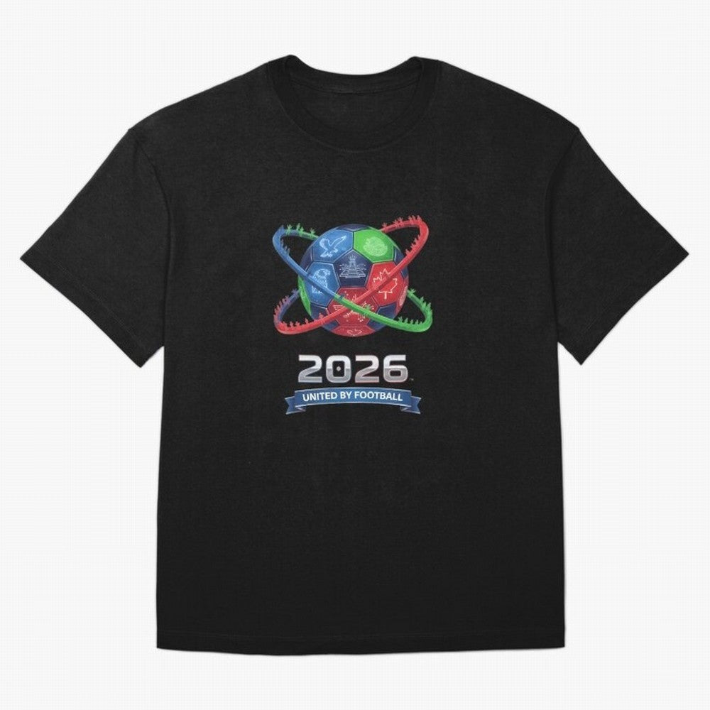 United By Football 2026 Global Connectivity Oversized T-Shirt Celebrate the Magic of FIFA World Cup 2026 Group Stage Spirit, Connected to Argentina, Neymar, Haaland and Cristiano Ronaldo, Football Festival Excitement, Trophy Ambitions, Country