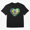 Brazil 2026 World Football Heart Flag Designs Oversized T-Shirt Make the Season About FIFA World Cup 2026 Group Stage Spirit, Driven by England, France and Netherlands, Neymar, Haaland and Cristiano Ronaldo, Classic Soccer Heritage, Championship